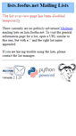 Mobile Screenshot of lists.foofus.net