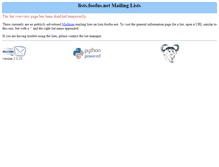 Tablet Screenshot of lists.foofus.net